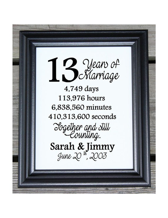 13th Wedding Anniversary Cotton Print 13th Wedding Gift 13 - Etsy 13th Wedding Anniversary Cotton Print 13th Wedding Gift 13 - Etsy