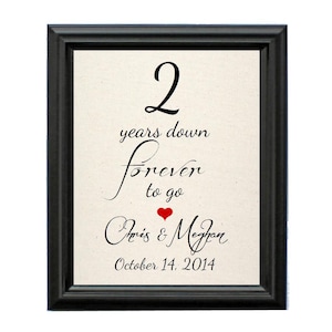 Natural Cotton Anniversary Gift | 2nd Wedding Anniversary Gift | 2 Year Anniversary Gift for Her | 2 Years Down | Together 2 Years | Her Him
