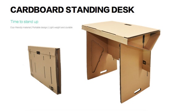 Portable Standing Desk Cardboard Sit Stand Workstation For Etsy