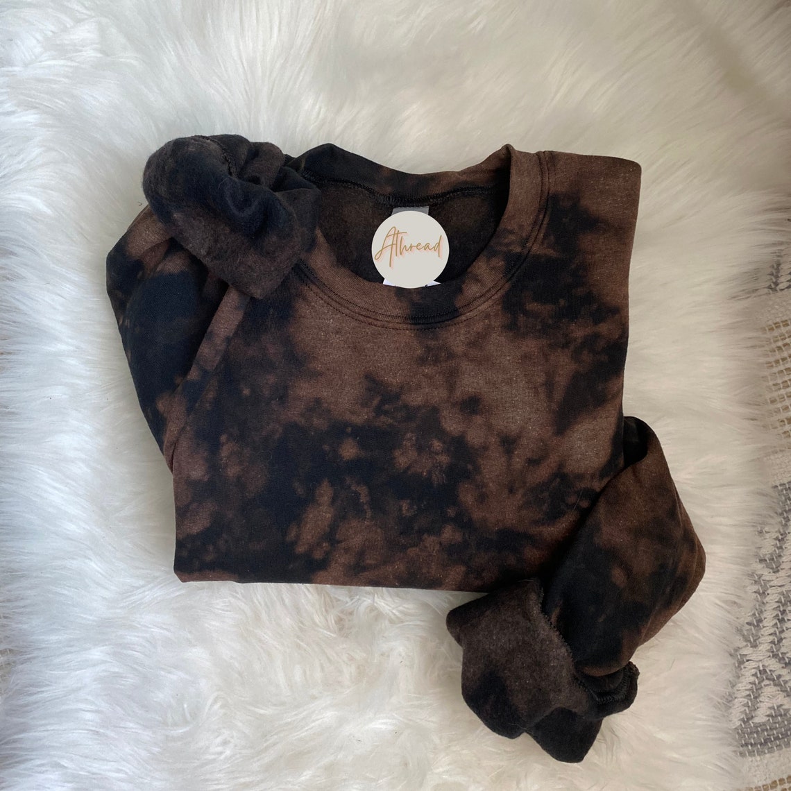 reverse tie dye red shirt