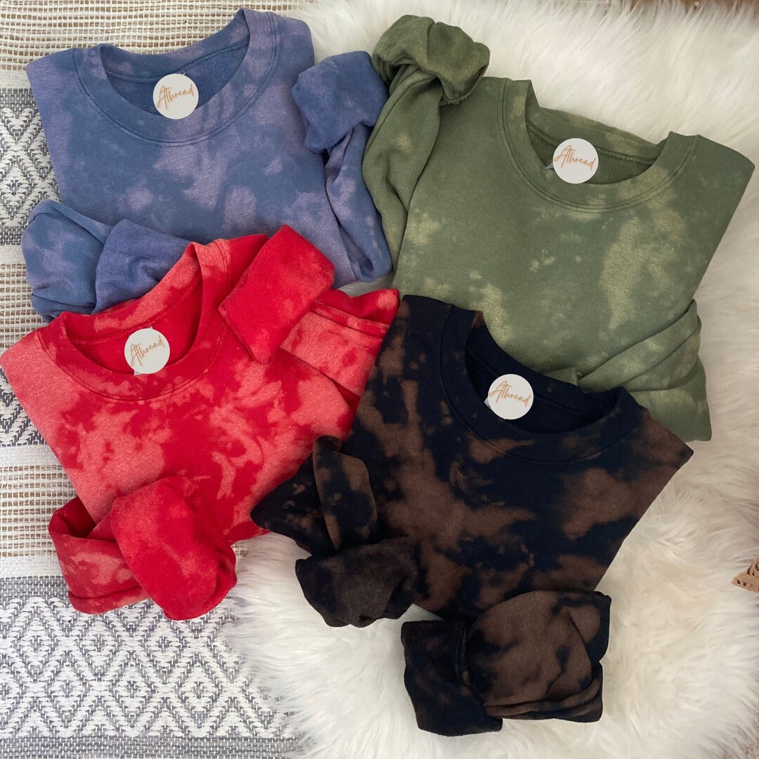 reverse tie dye red shirt