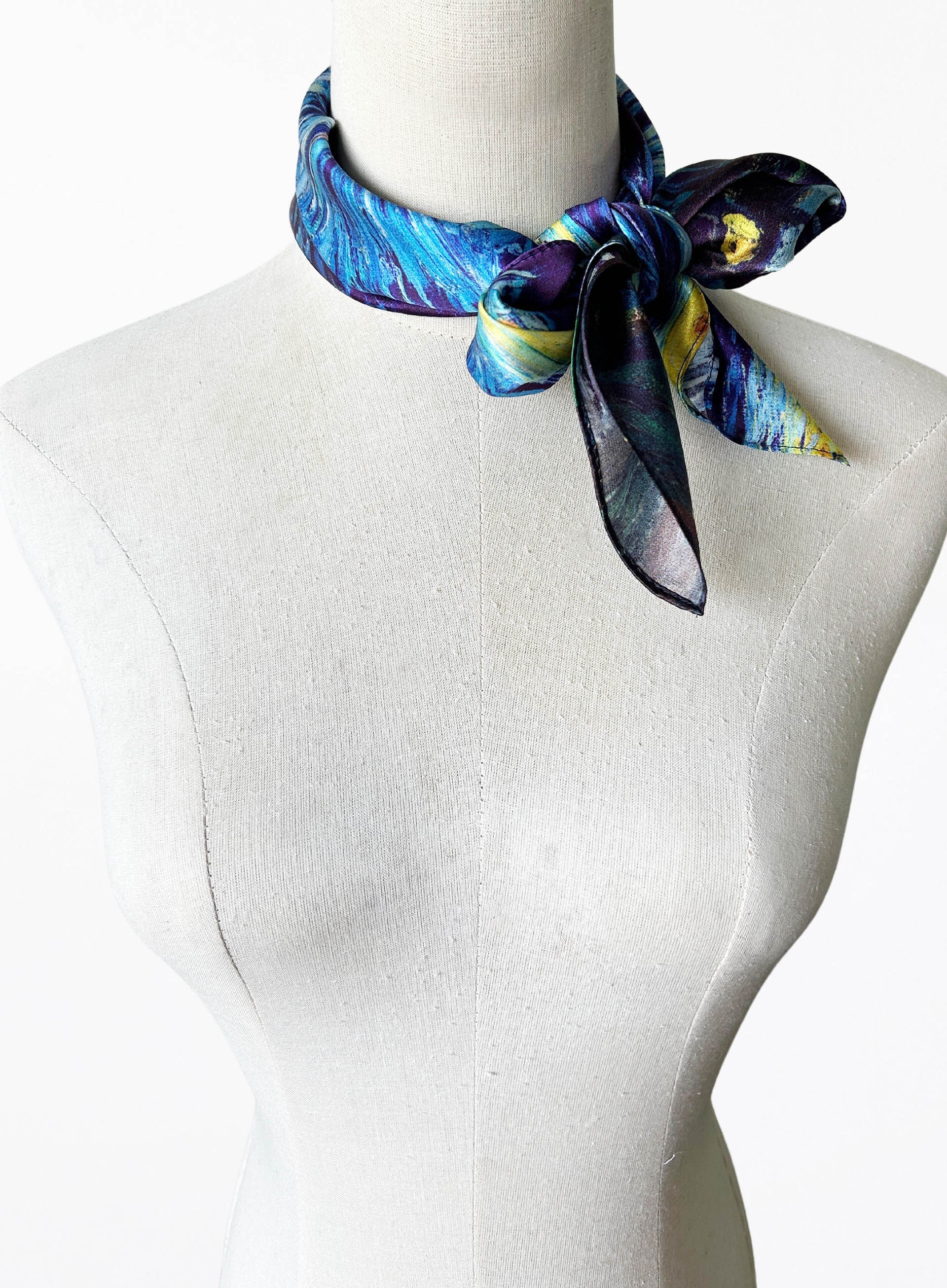 Silk Scarf in Old Neptune