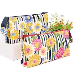 Pochette zippée à plusieurs compartiments