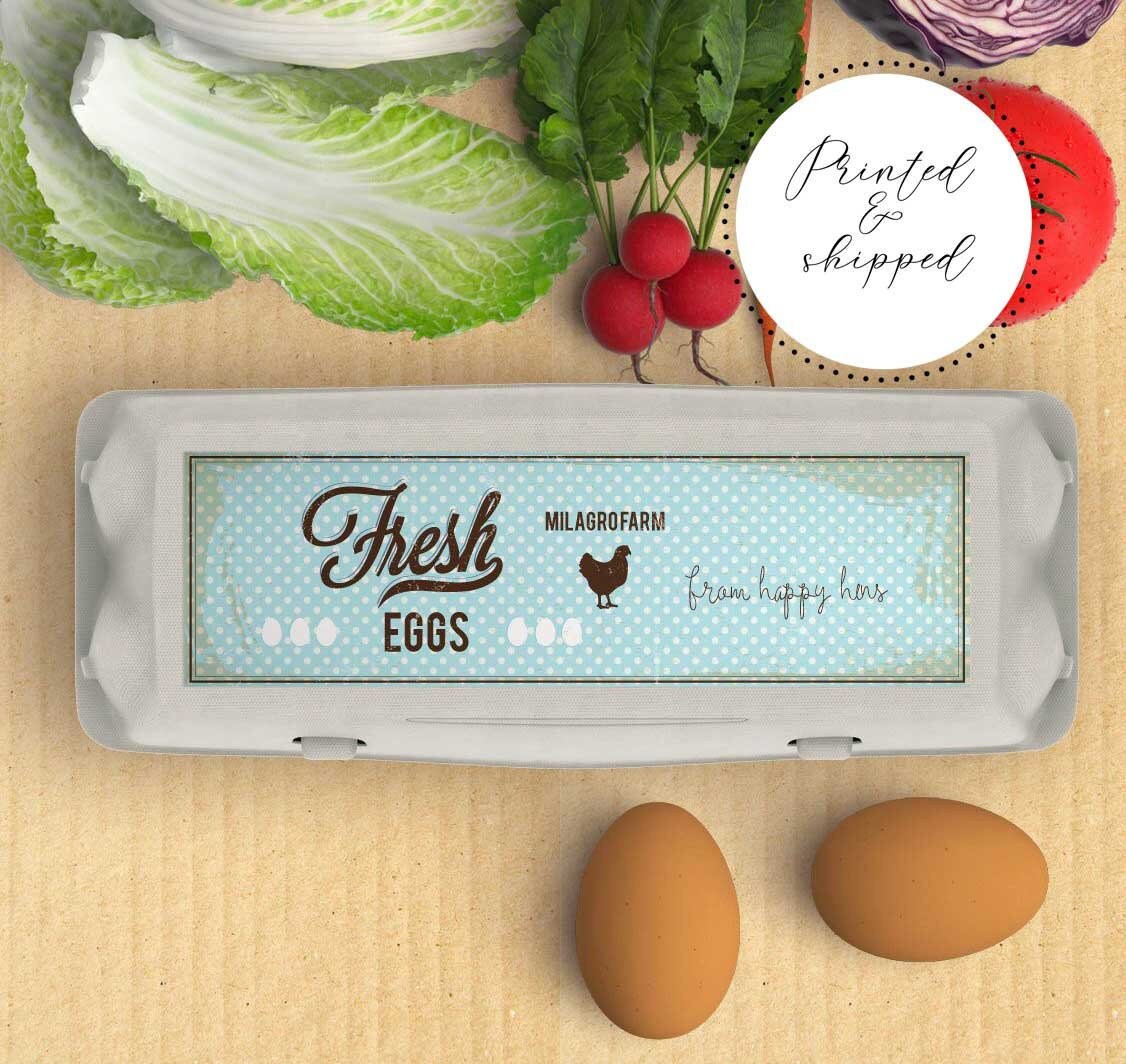printed labels vintage egg carton label fresh eggs backyard etsy