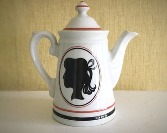 Porseleinen koffiepot Winterling Bavaria zeldzame koffiepot design koffiepot, vintage koffiepot collectors item cofee pot Duitsland halverwege de eeuw