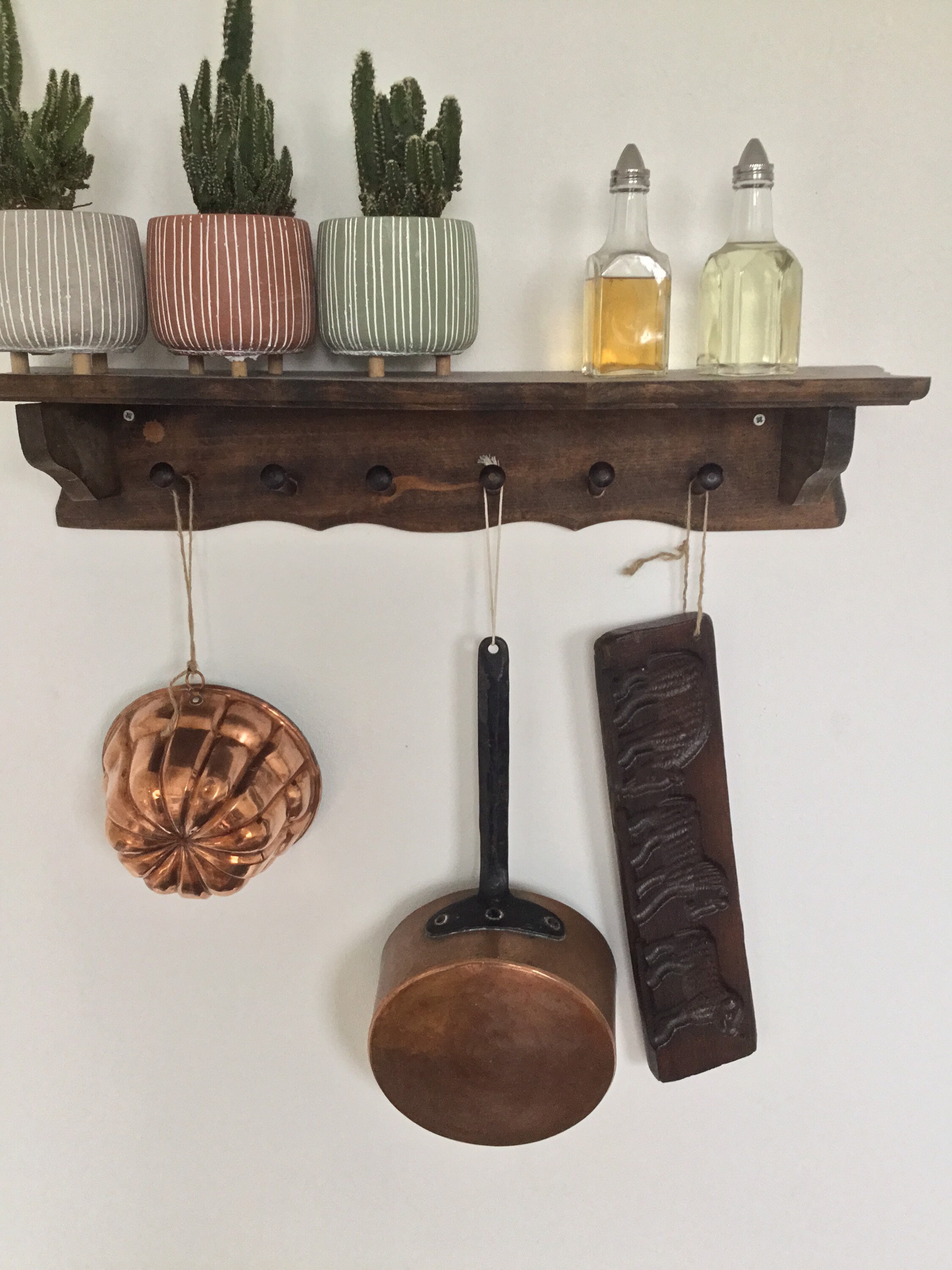 Antike Küche Dekor-Set Kupfer Kuchendose Kupfer Pfanne | Etsy