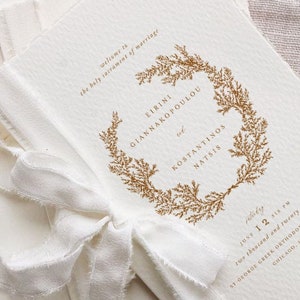 Modello classico per programma di matrimonio greco-ortodosso, personalizza, scarica e stampa, MM