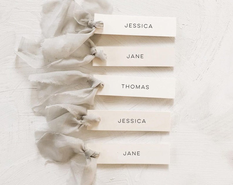 Place card Template Download Minimalist Name Card Tag Escort Cards Modern Wedding Name Seating Card Editable Place Cards Templett image 2