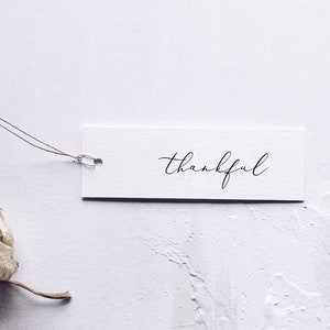 Thankful Tag Thanksgiving Napkin Ring Printable Thanksgiving - Etsy