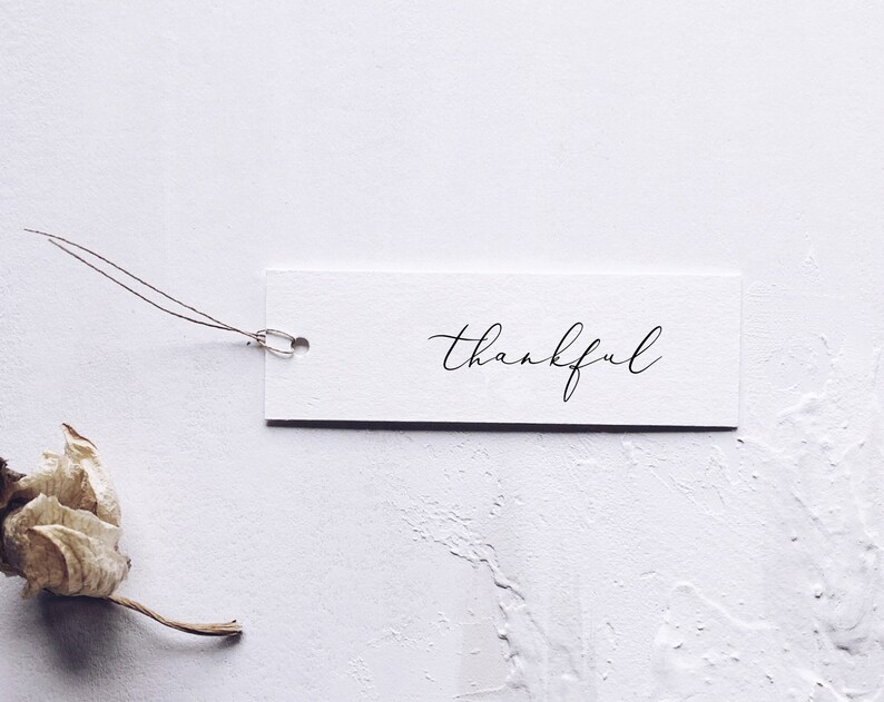 Thankful Tag Thanksgiving Napkin Ring Printable Thanksgiving - Etsy