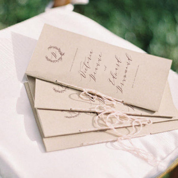 Tea Party Program Template - Etsy