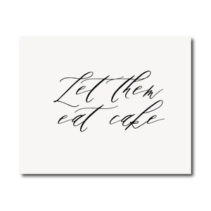 Let Them Eat Cake Sign, Cake Table Sign, Wedding Cake Sign, Wedding Signs, Wedding Signage, Wedding Printables, Cake Sign-Wedding Prints, EC