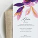Wedding Menu Template Printable Wedding Menu Cards Instant - Etsy