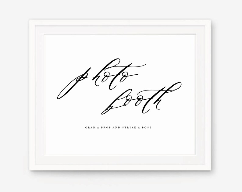 Photo Booth Sign Printable Wedding Signs Printable Wedding - Etsy