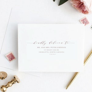 Printable Wedding Envelope Template, Printable Address Envelope, DIY ...
