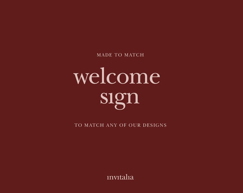 Printable Sign Made to Match Sign Choose Any Etsy