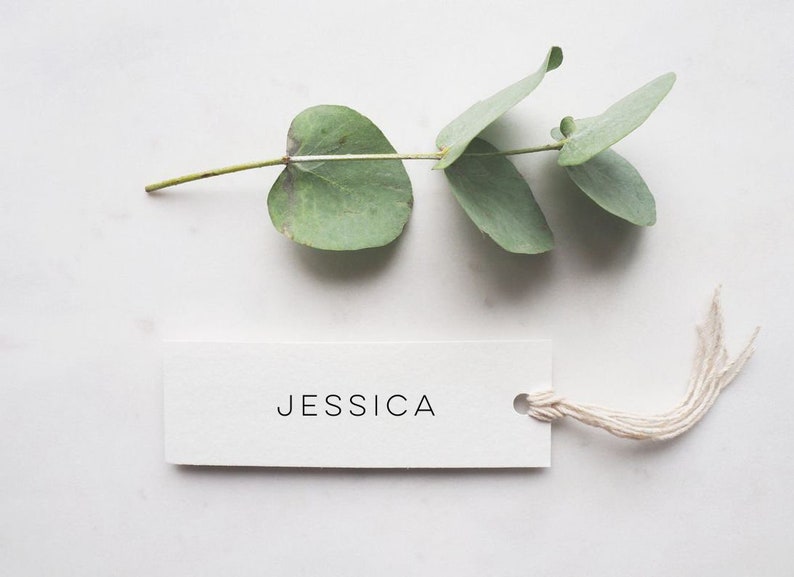 Place card Template Download Minimalist Name Card Tag Escort Cards Modern Wedding Name Seating Card Editable Place Cards Templett image 5