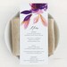 Wedding Menu Template Printable Wedding Menu Cards Instant - Etsy