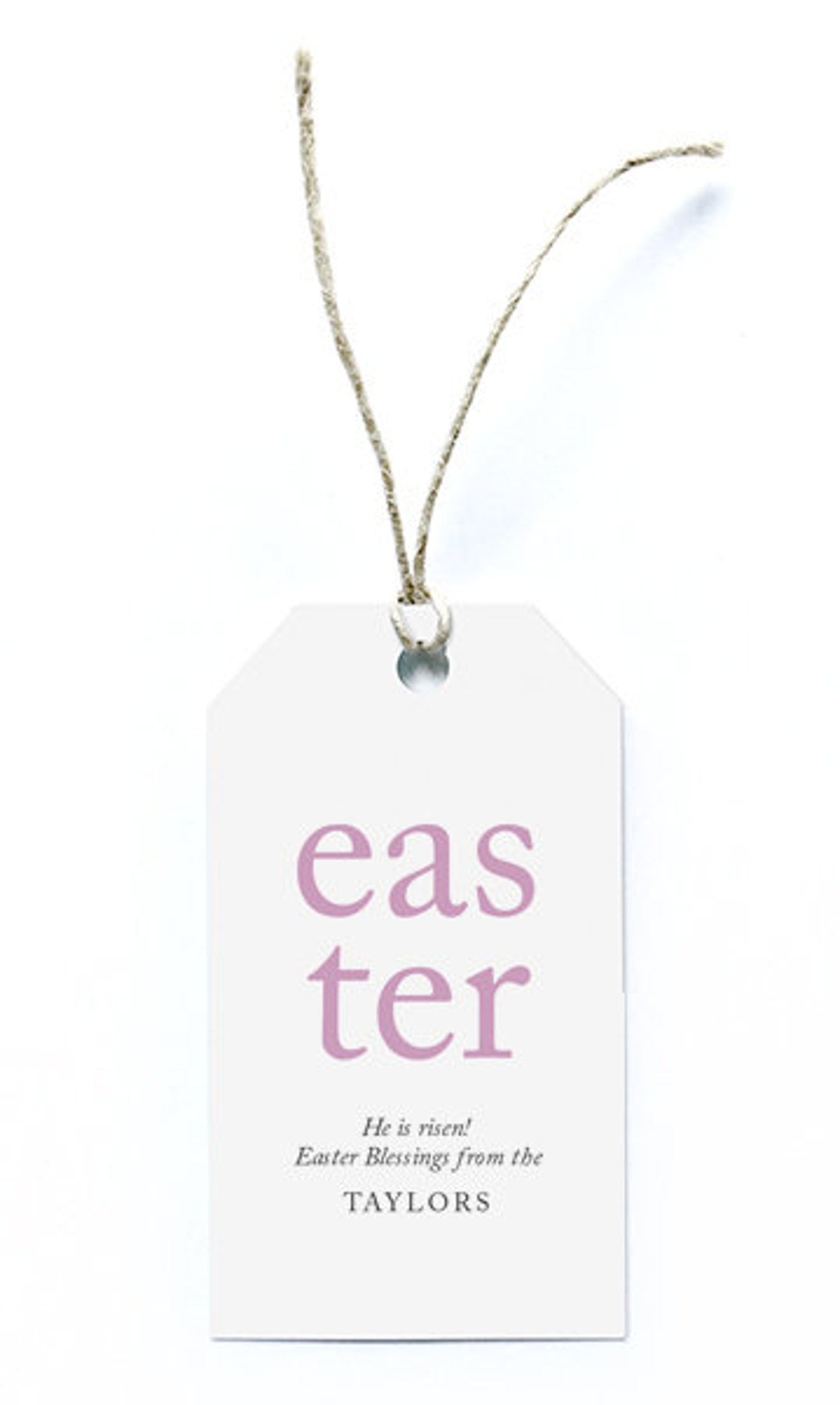 Easter Tag Easter Gift Tag Printable Easter Hang Tag Rabbit Etsy