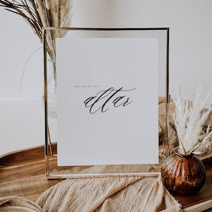 See You At The Altar, On Our Wedding Day, Groom Wedding Day Card Calligraphy Style Card Card For Groom Wedding Day Card For Bride Wedding EC