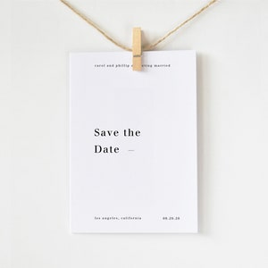 Modern Minimalist Save the Date, Wedding Save the Date, Electronic Save the Date Template, Save the Date, Save the Date Template, SM image 6