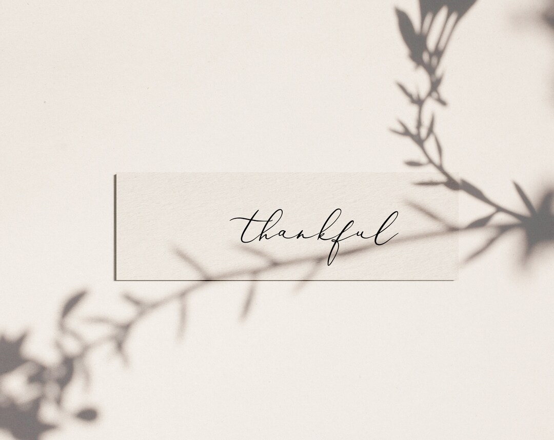 Thankful Tag Thanksgiving Napkin Ring Printable Thanksgiving - Etsy