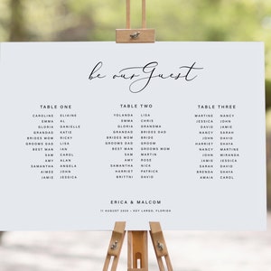 Editable Seating Plan, Banquet Seating Chart, Long Tables Seating Plan, Wedding Seating, Wedding Plan, Templett, Instant Download