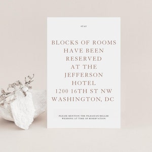 Hochzeit Details Karte druckbare 100% bearbeitbare Text Templett Vorlage Hochzeit Invite Beilage Modern Minimalist Skandinavischer Einsatz, EM