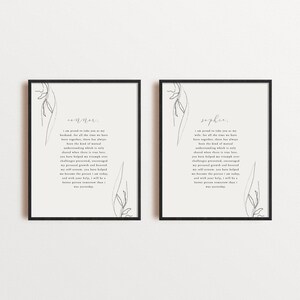 Wedding Vows Wall Art, Vows Print Art, Anniversary Gift, Married Couple Gift, Valentines Gifts For Her, Valentines Gifts For Husband