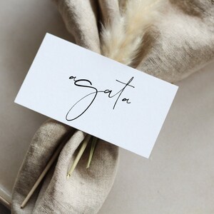 Simple Place Card Template, Wedding Place Name Settings, EM image 4