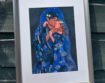The Kiss - Feysand - ACOTAR - Officially Licensed Art Print