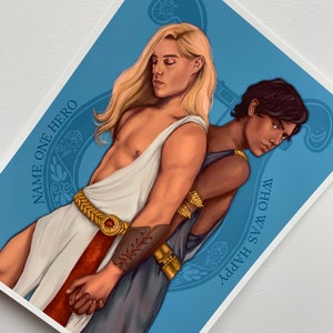 Song Of Achilles Inspired A5 Artprint Patroclus Etsy