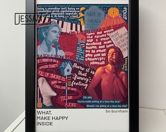 Bo Burnham Lyric Poster - Inside - Make Happy - What - Comedy