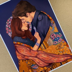 Impressão Crepúsculo - Hades e Perséfone - Gustav Klimt