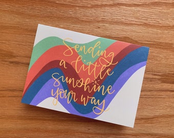 Sending a Little Sunshine Your Way Card, Thinking of You, Get Well Soon