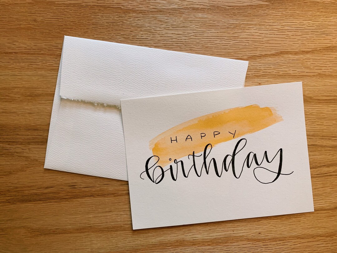 Happy Birthday Card With Envelope - Etsy