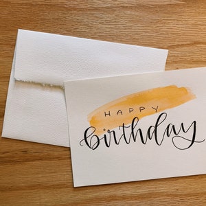 Happy Birthday Card With Envelope - Etsy