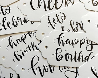 Birthday & Celebration Gift Tags, Party Favors
