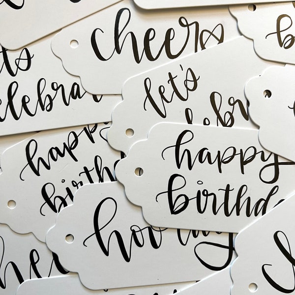 Birthday & Celebration Gift Tags, Party Favors