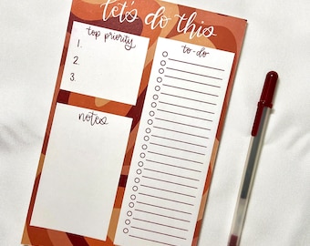 Daily Notepad, Daily Planner, Daily checklist