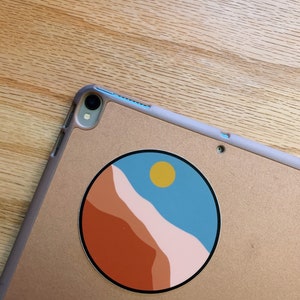 Sunset Sticker, Mountain Sticker
