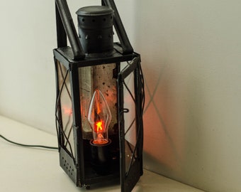 Bedside Lamp Hanging Lantern | Steampunk Lamp | Industrial Desk Lamp