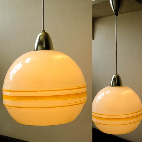 Globe Hanging Light Ball Pendant Swag Lamp Shade Space Age