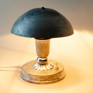 Mushroom lamp vintage | Small table lamp | Miniature lamp cottagecore decor