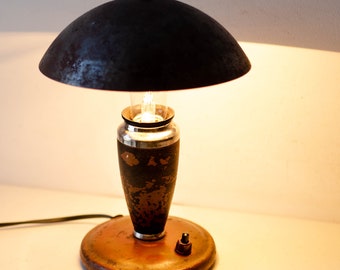 Mushroom lamp vintage | Small table lamp | Miniature lamp Cottagecore decor