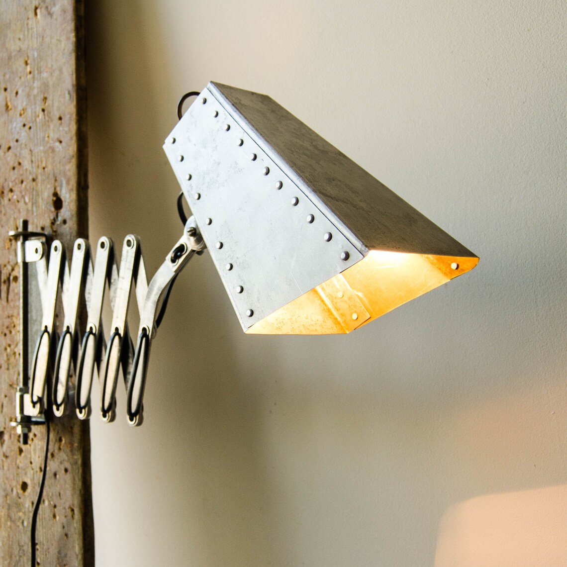 Scissor Lamp Industrial Wall Lighting Accordion Lamp Etsy