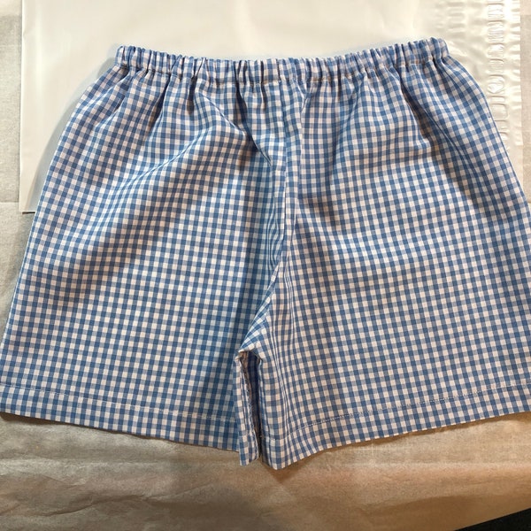 Gingham Shorts for little ones, cool and comfy, multiple colors & SOLID fabrics and sizes to choose from , school shorts, made to order !!