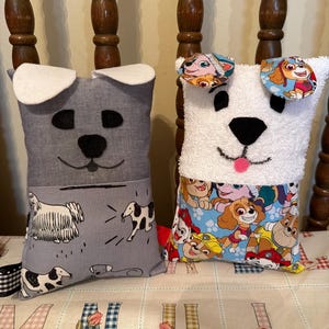 Scrappy Pup Pillow Pet: Calming Comfort Dog for Kids, elderly, memory, sweet and soft