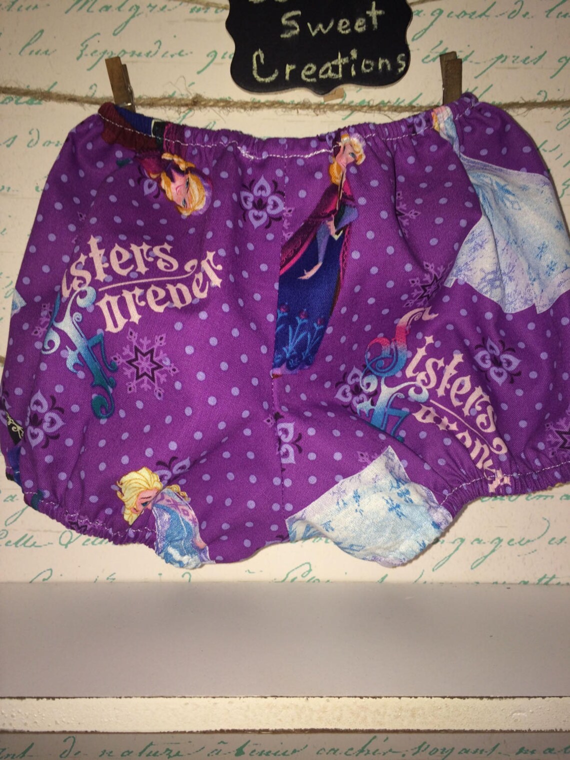 Elsa and Anna Sisters From Frozen Movie Baby Girl Bloomers Etsy