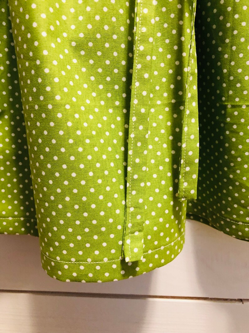 beautiful ruffled detail at neck size 3T Free shipping Part of my new Alivia Collection Pink and Green with White polka dot turtle dress